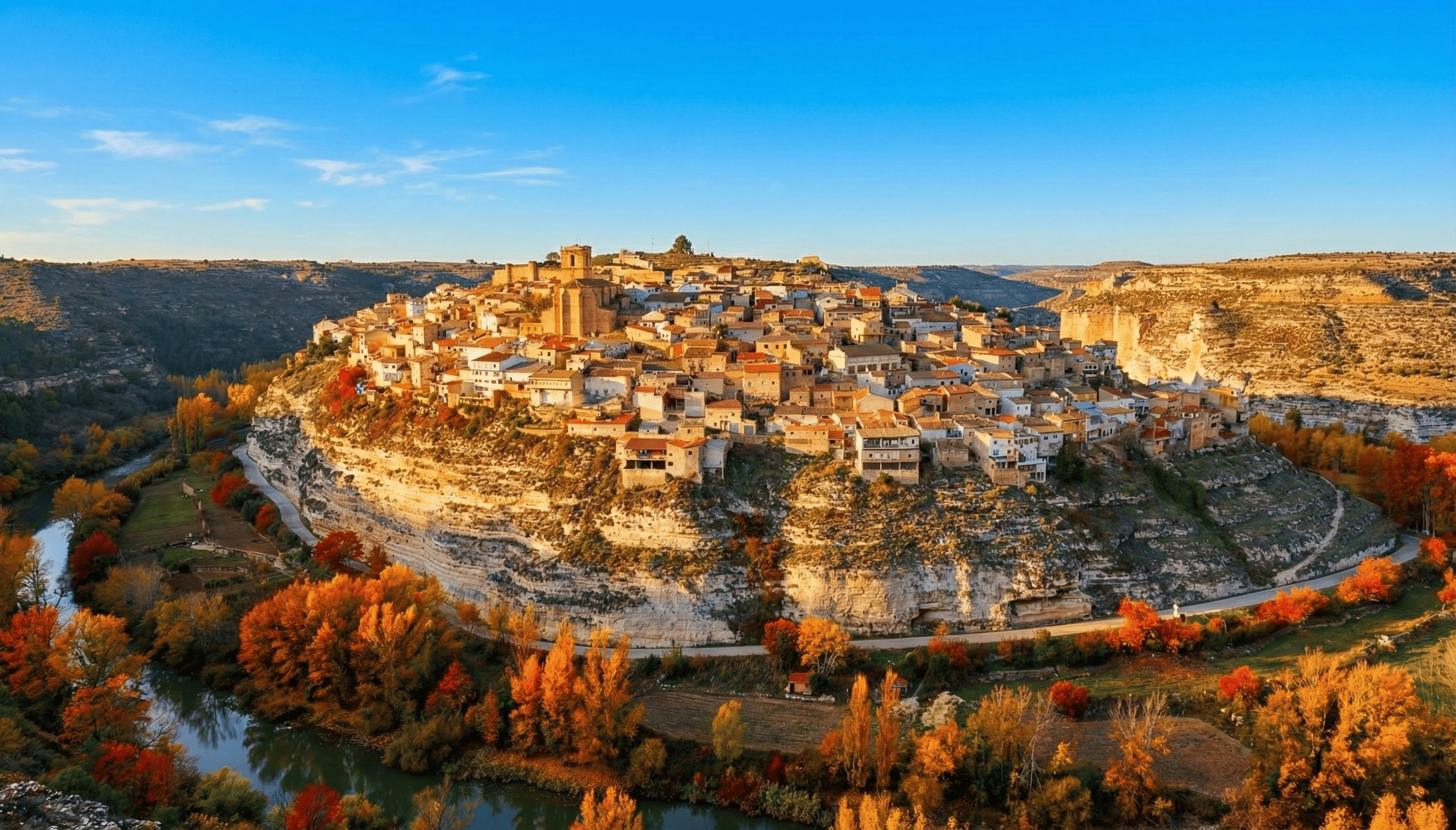 Vista panorámica de Jorquera, uno de los pueblos más bonitos de España